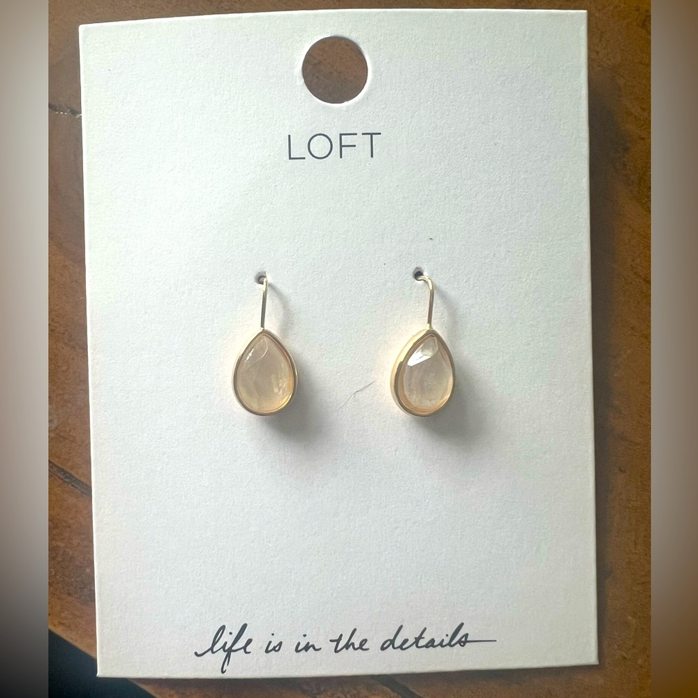 LOFT Mother of Pearl Earrings NWT